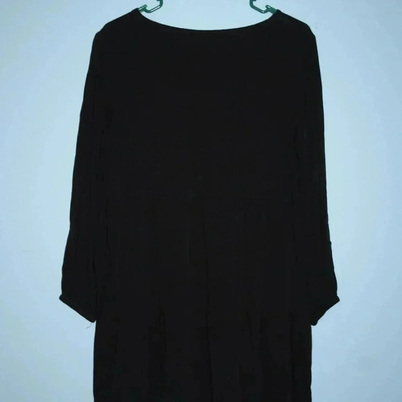 Black Babydoll Dress with Buttons Sized Medium - Picture 6 of 8